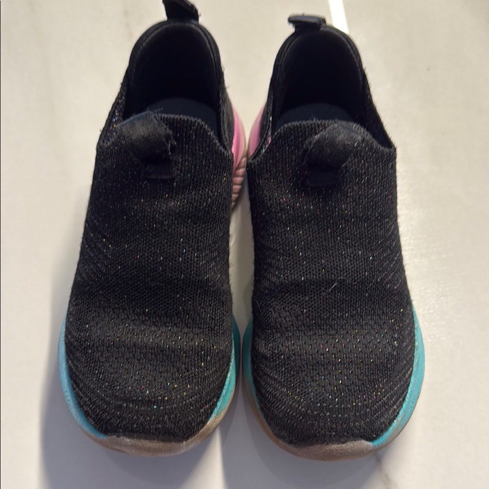 Skechers Black Knit Slip-On Sneakers